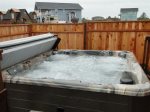 Hot tub and fish cleaning station